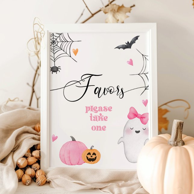 Affiche Petit Boo halloween Faveurs s'il vous plaît prendr (Créateur téléchargé)