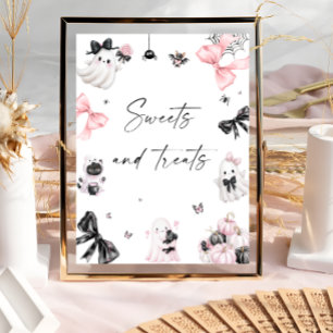 Affiche Petit Boo Halloween sucreries et friandises