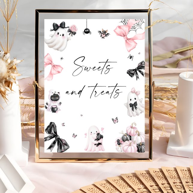 Affiche Petit Boo Halloween sucreries et friandises (Créateur téléchargé)