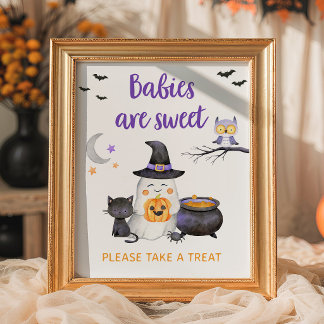 Affiche Petit Boo Les bébés neutres sont doux signe