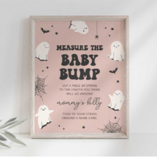 Affiche Petit Boo Mesurez le Baby shower de bosse bébé Sig