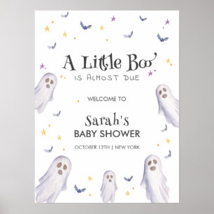 Affiche Petit Boo Stars moderne Accueil Baby shower fantôm