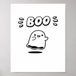 Affiche Petit Boo Style minimaliste