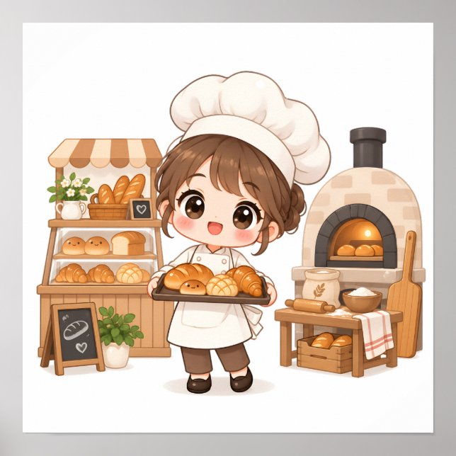 Affiche Petit Boulanger Joyeux (Devant)