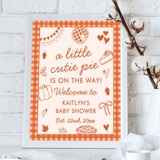 Affiche Petit Bout de Chou en Route ! Fête de Naissance Au (Créateur téléchargé)