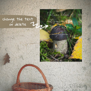 Affiche Petit champignon mignon