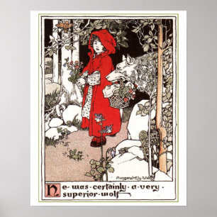 Affiche Petit chaperon rouge Margaret Ely Webb