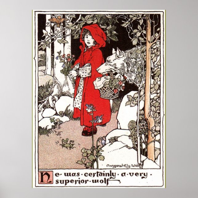 Affiche Petit chaperon rouge Margaret Ely Webb (Devant)