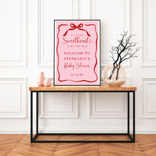 Affiche Petit Chéri Baby Shower Panneau de Bienvenue
