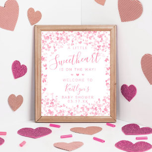Affiche Petit Chéri Fête des Amoureux Baby Shower