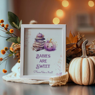 Affiche Petit Citrouille Halloween Les bébés sont doux
