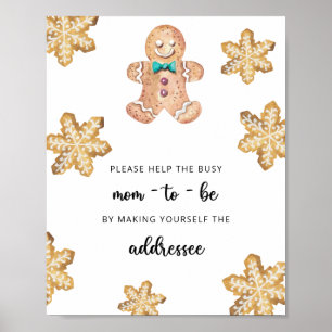 Affiche Petit cookie - Aidez la maman à être occupée