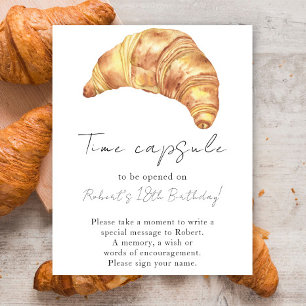 Affiche Petit Croissant Capsule Temporelle 1er anniversair