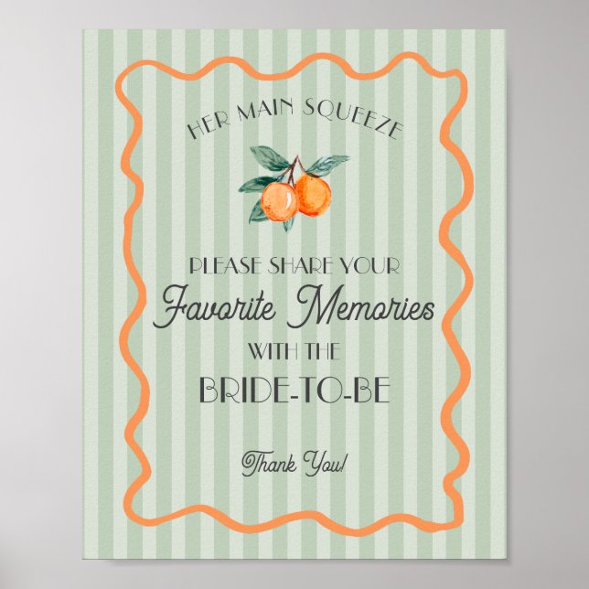 Affiche Petit Cute Principal Souvenir Préféré Mariée (Devant)