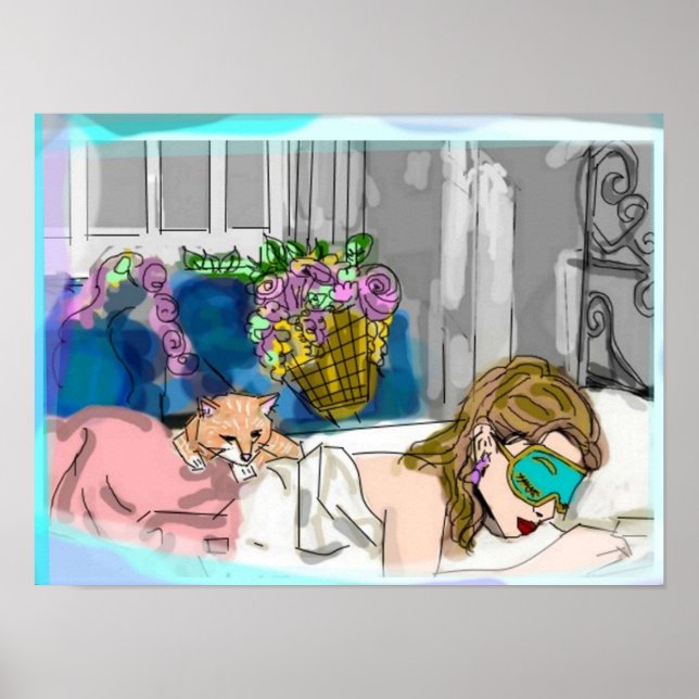 Affiche petit déjeuner au tiffanys holly golight (Devant)