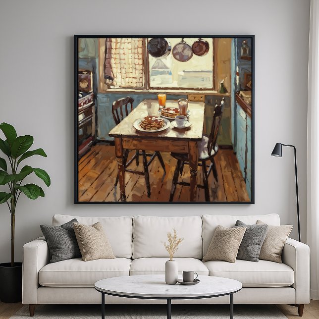 Affiche Petit-déjeuner cuisine - Style impressionniste pei (Créateur téléchargé)