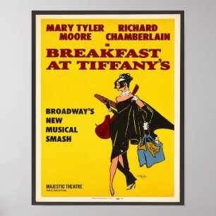 Affiche Petit-déjeuner sur l'affiche de Tiffany's