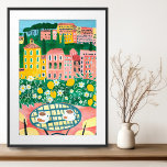 Affiche Petit déjeuner sur Terrasse Whimsical City Paintin<br><div class="desc">Découvrez ce joli mur peint à la main par moi pour vous ! Ajoutez votre propre texte, changez aussi la couleur arrière - plan. Sélectionnez la taille de l'impression à l'aide du menu déroulant ci-dessus, et vous pouvez cliquer sur le bouton "modifier la conception" pour customiser l'illustration pour qu'elle s'adapte...</div>