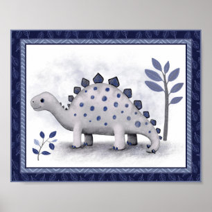 Affiche Petit Dinosaure - Stegosaurus
