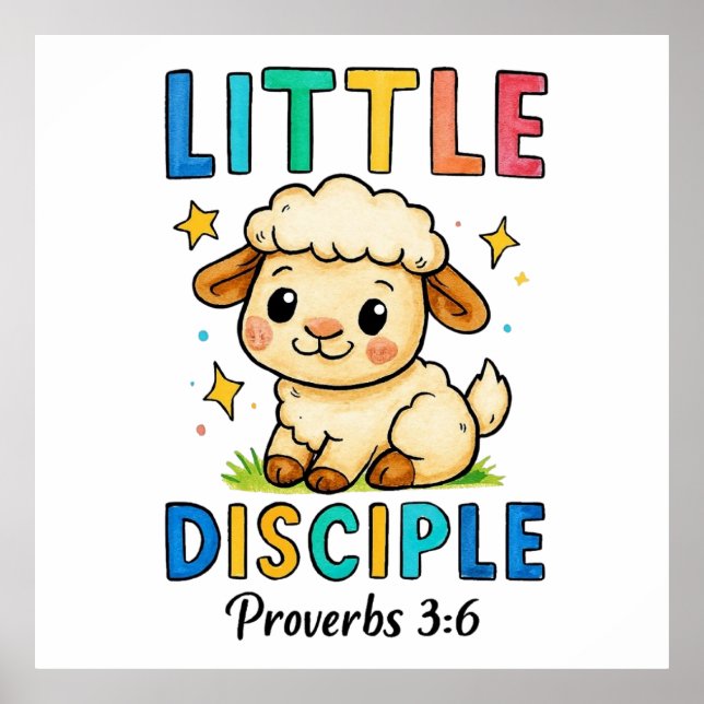 Affiche Petit disciple Proverbes 3:6 (Devant)