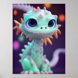 Affiche Petit Dragon Bébé