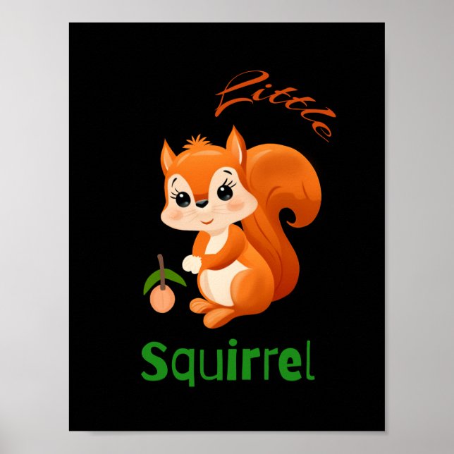 Affiche Petit écureuil  (Devant)