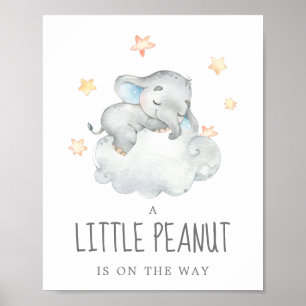 Affiche Petit éléphant Petit garçon Petit Baby shower de c