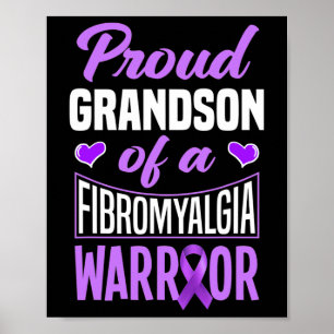Affiche Petit-fils d'un guerrier de fibromyalgie