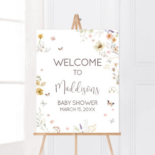 Affiche Petit Fleur sauvage Botanique Bienvenue au printem