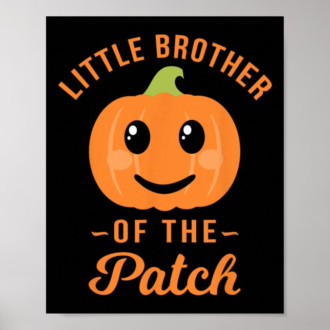 Affiche Petit Frère Du Citrouille De Patch Halloween T Sh (Devant)