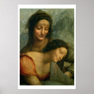 Affiche Petit groupe de la Vierge et de St Anne de la