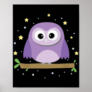 Affiche Petit hibou la nuit