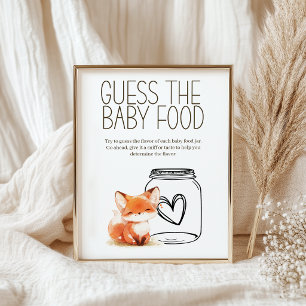 Affiche Petit jeu de devinette de nourriture pour bébé Lit