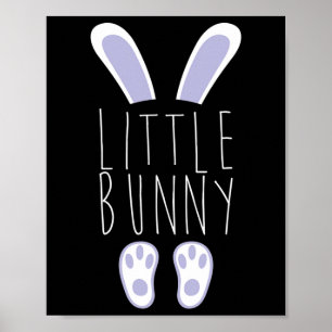 Affiche Petit Lapin Joyeux Chasse Aux Oeufs De Pâques Drôl