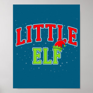 Affiche Petit Lutin Noël Famille Groupe Correspondant Xmas