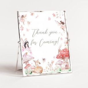Affiche Petit Merci de fée Whimsical pour venir