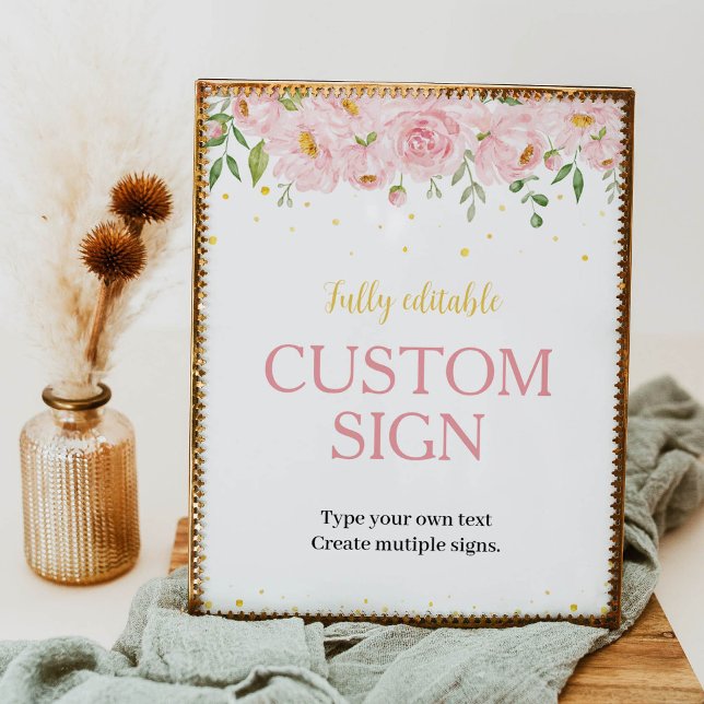 Affiche Petit Miss ONEderful Anniversaire Panneau de table (Créateur téléchargé)