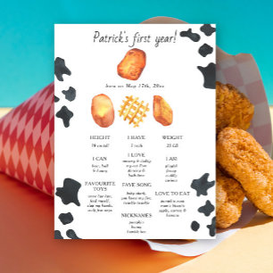 Affiche Petit nugget Premier anniversaire Jalon Anniversai