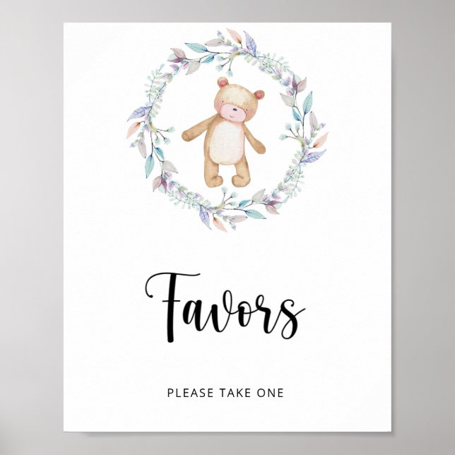 Affiche petit ours est en route \  Faveurs (Devant)
