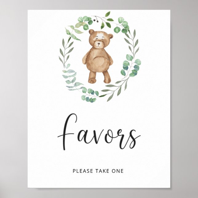 Affiche petit ours est en route \  Faveurs (Devant)