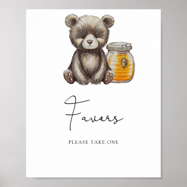 Affiche Petit ours - Favoris (Devant)