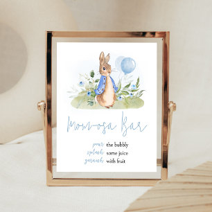 Affiche Petit Peter Rabbit Baby shower Maman Osa Bar