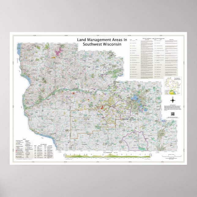 Affiche Petit | Plan Des Zones De Gtm Dans Le Sud-Ouest Du (Devant)