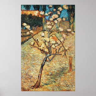 Affiche Petit poirier en fleurs par Vincent van Gogh