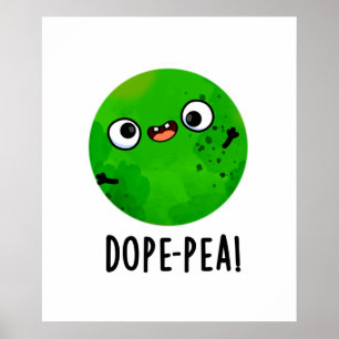 Affiche Petit pois drole Pun Petit Pois Rigolo