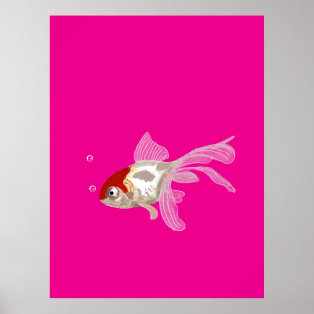 Affiche Petit poisson rouge -  (Devant)