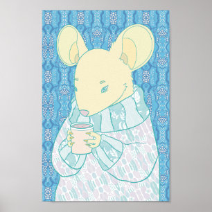 Affiche Petit Rat Confortable