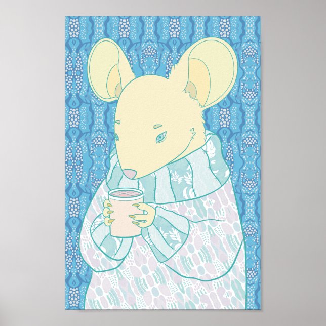 Affiche Petit Rat Confortable (Devant)