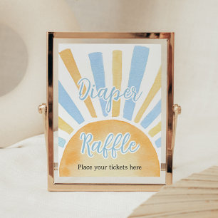 Affiche Petit rayon de soleil Raffle de couche de soleil