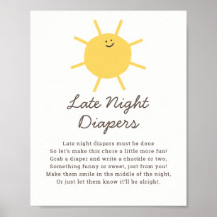 Affiche Petit soleil Diapeurs de la nuit tardive Jeu